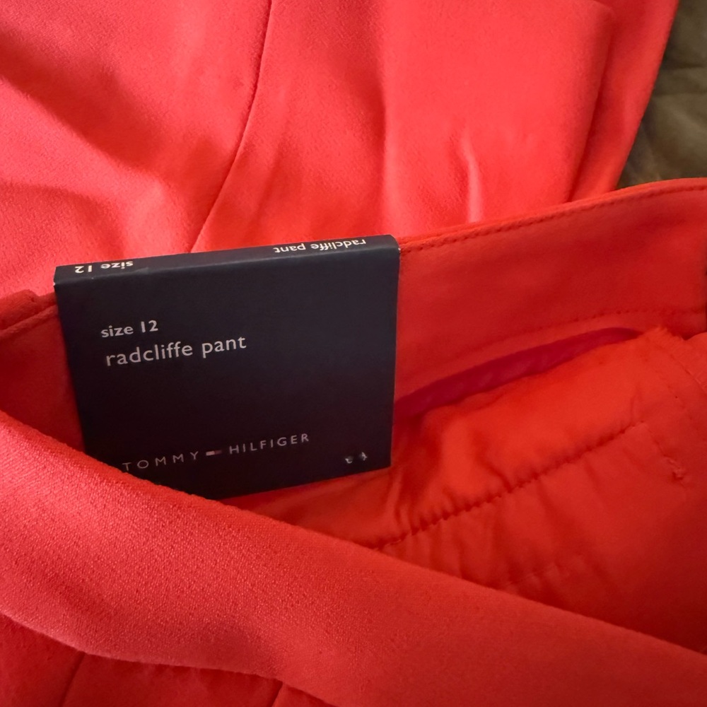 Tommy Hilfiger Vibrant Red Cropped Pants - Picture 2 of 2